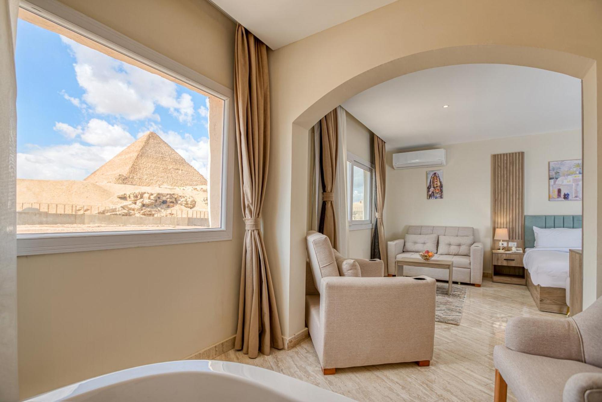 Soul Pyramids View Hotell Kafret el-Gabal Eksteriør bilde